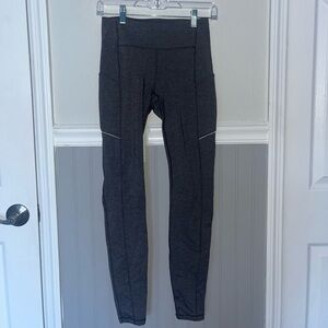 Lululemon Gray Leggings With Side Pockets